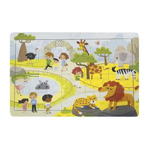 ROMPECABEZAS MADERA OVE ZOOLÓGICO 20 PIEZAS