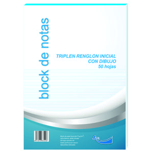 BLOCK TRIPLE RENGLĂN SYS A4 2 PERFORACIONES 75 GR 50 HOJAS