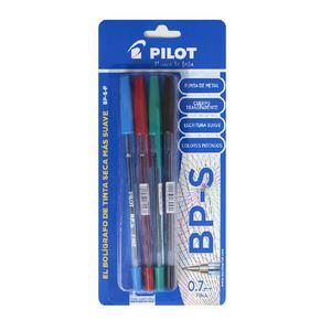 BOLÍGRAFO PILOT BP-SF PUNTA FINA X 4 UND