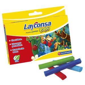 PLASTILINA JUMBO LAYCONSA PUPPY X 12 UND