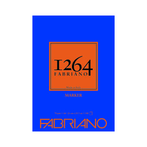 BLOCK FABRIANO I264 A4 MARKER 70 GR 100 HOJAS