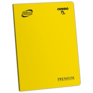 CUADERNO TRIPLE RENGLĂN DELUXE COLLEGE A4 AMARILLO 80 HOJAS
