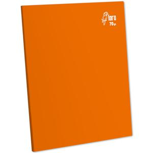 CUADERNO TRIPLE RENGLĂN DELUXE LORO A4 70 GR NARANJA 80 HOJAS