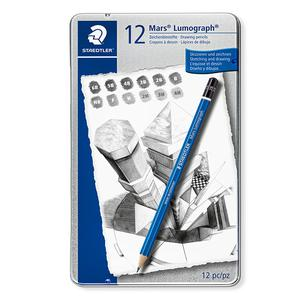 LAPIZ GRAFITO STAEDTLER LUMOGRAPH HARD X 12 UND