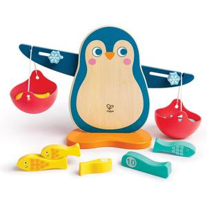 BALANZA PINGÜINO DE MADERA HAPE 10 PIEZAS