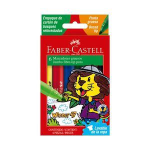 PLUMÓN JUMBO FABER CASTELL WINNER 47 ESTUCHE CARTÓN X 6 UND