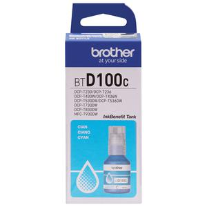 TINTA BOTELLA BROTHER CYAN BTD100C