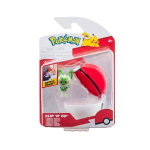 FIGURA SPRIGATITO POKEMON CLIP 'N' GO CON POKEBOLA