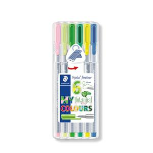 ROTULADOR STAEDTLER TRIPLUS FINELINER BOTANICAL X 6 UND