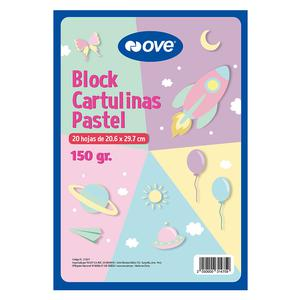 BLOCK DE CARTULINAS OVE PASTEL 20.6 X 29.7 CM 20 HOJAS