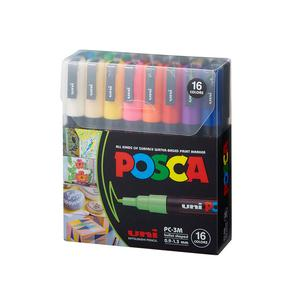 MARCADOR POSCA ESTUCHE BĂSICO 3MÂ SET X 16 UND