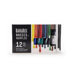 SET ACRÍLICO LIQUITEX BÁSICO 12 TUBOS 22ML