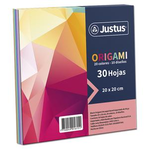 BLOCK ORIGAMI JUSTUS 20 X 20 CM 30 HOJAS