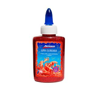 GOMA ESCARCHADA ARTESCO ROJO CON APLICADOR 3 OZ