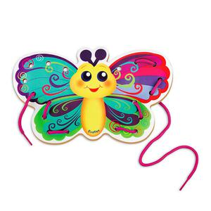 JUEGO DIDĂCTICO EVAFLEX PASADOR DE MADERA MARIPOSA