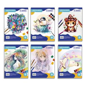 BLOCK DE DIBUJO ESPECIAL JUSTUS ENGOMADO DISEÑO MUJER 20 HOJAS