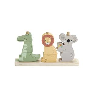 APILADOR FISHER PRICE ANIMALITOS MADERA X 10 PIEZAS