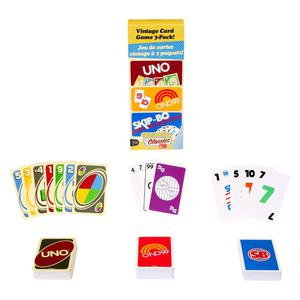 SET CARTAS VINTAGE X 3 UNO O'NO 99 Y SKI-BO 80 ANIV