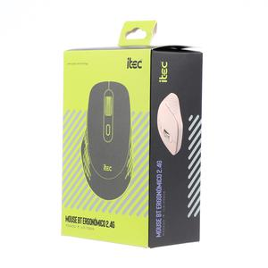 MOUSE ITEC BT ERGONÓMICO 2.4G JLR-79806 ROSADO