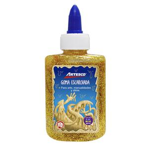GOMA ESCARCHADA ARTESCO DORADO CON APLICADOR 90 ML