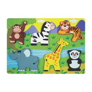 JUEGO DIDÁCTICO ARTI CREATIVO ENCAJE DE MADERA LA SELVA 6 PIEZAS