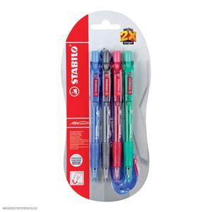 BOLÍGRAFO RETRÁCTIL STABILO MARATHON X 4 UND