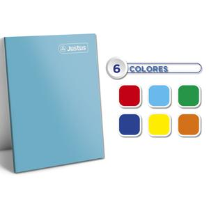 CUADERNO CUADRICULADO JUSTUS A5 SURTIDO 40 HOJAS