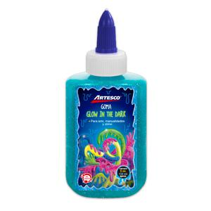 GOMA GLOW IN THE DARK ARTESCO AZUL 5 OZ