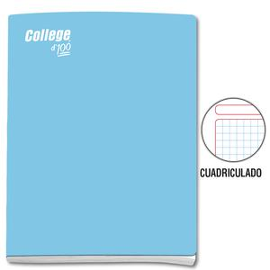 CUADERNO CUADRICULADO DELUXE COLLEGE A4 CELESTE 100 HOJAS