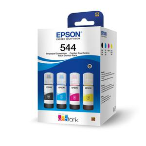 PACK DE 4 BOTELLAS DE TINTA EPSON T544 NEGRO/CYAN/MAGENTA/AMARILLO