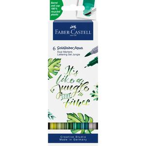 ROTULADOR FABER CASTELL GOLDFABER DUAL MARKERS JUNGLE X 6 UND