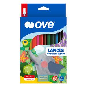 COLORES LARGOS JUMBO OVE X 12 UND