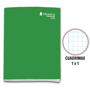 CUADERNO CUADRIMAX DELUXE MINERVA MAGNUS KIDS A4 VERDE 80 HOJAS