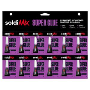 PEGAMENTO SOLDIMIX SUPER GLUE X 12 UND