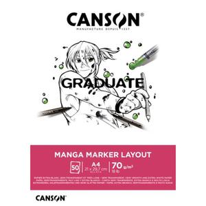 BLOCK CANSON MARKER GRADUATE A4 70 GR 50 HOJAS