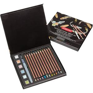 ESTUCHE LÁPICES DERWENT + PINTURA METALIZADA