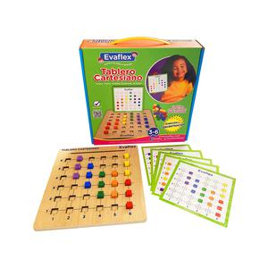 JUEGO DE MADERA EVAFLEX TABLERO CARTESIANO