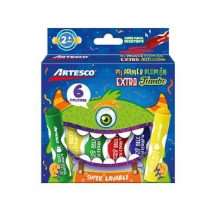 PLUMÓN ARTESCO EXTRA JUMBO MI PRIMER PLUMÓN X 6 UND