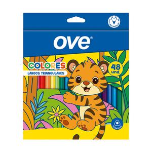 COLORES LARGOS OVE TRIANGULARES X48 UNIDADES