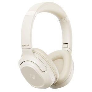 AUDÍFONO BLUETOOTH HAVIT V5.4 H612BT 50 HORAS CARGA RÁPIDA PLEGABLE BEIGE