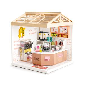 TIENDA DE TÉ DE BURBUJAS DIY MINI DREAMY APILABLE CON LUZ