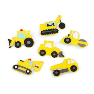 JUGUETES PARA PIÑATA FIGURAS DE VEHÍCULOS DE CONSTRUCCIÓN X 6 UNIDADES